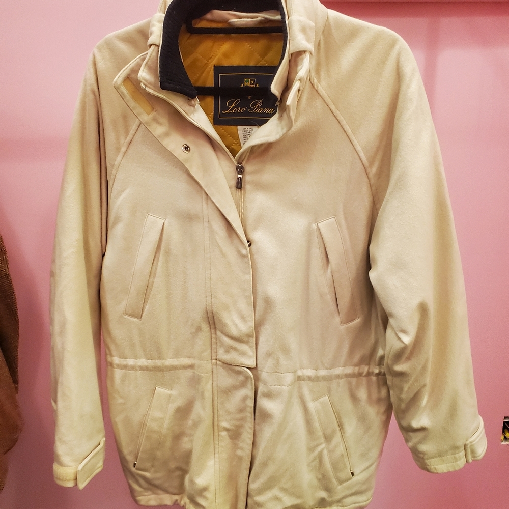 COPY - LORO PIANA LADIES CASHMERE QUILTED ICER SKI LONG JACKET SHORT COAT